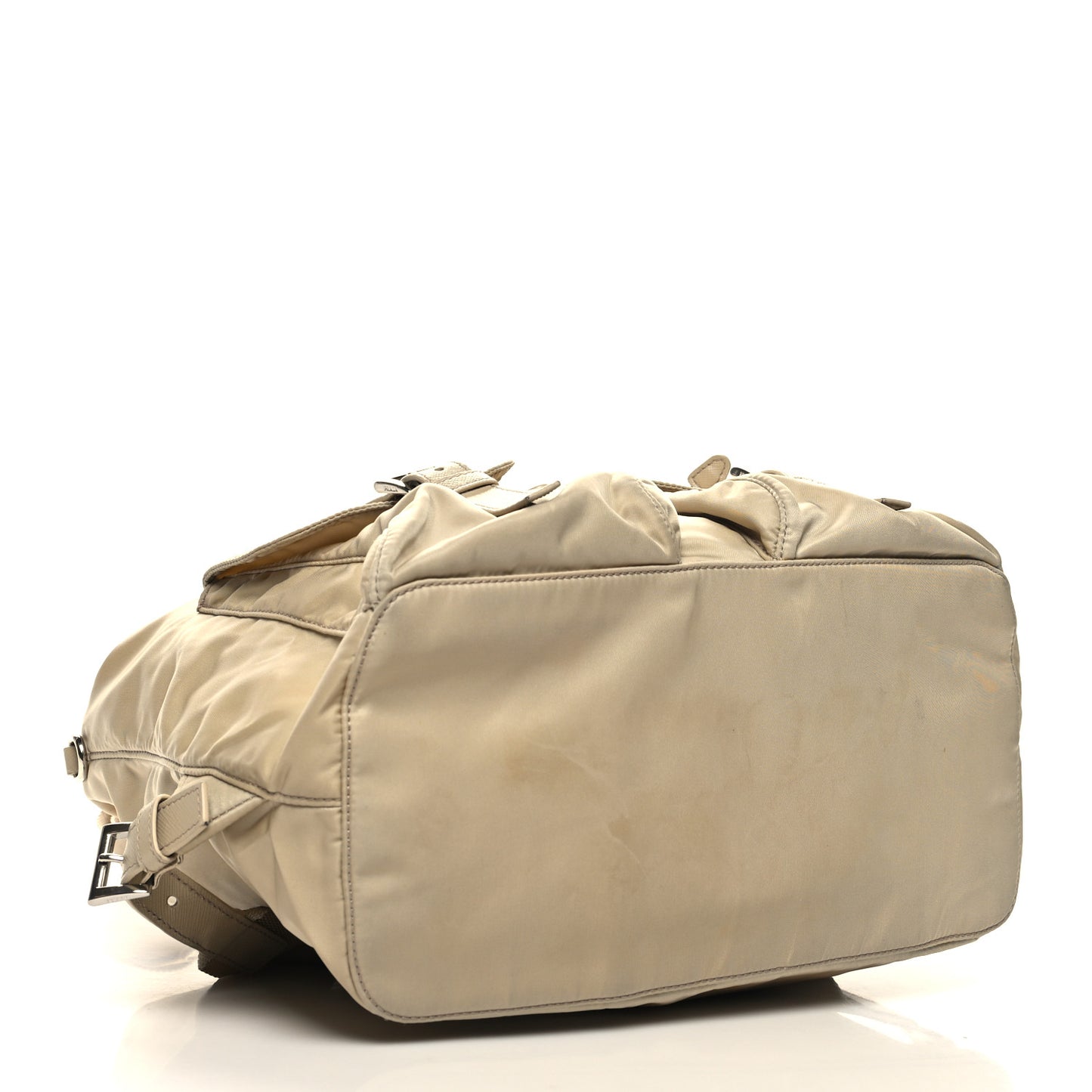 Nylon Saffiano Medium Backpack Deserto