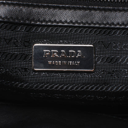 Prada Vernice Gaufre Tote Black 7 of 10