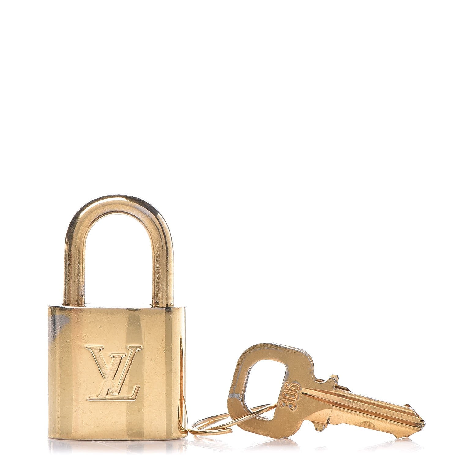Louis Vuitton Brass Lock and Key Set #306 1 of 4