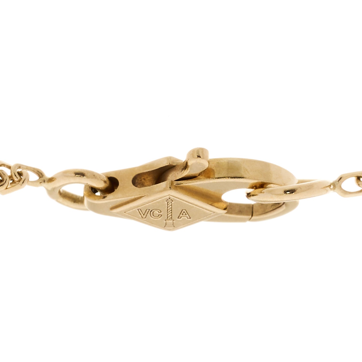 Van Cleef & Arpels 18K Yellow Gold Mother of Pearl Sweet Alhambra Bracelet 4 of 7