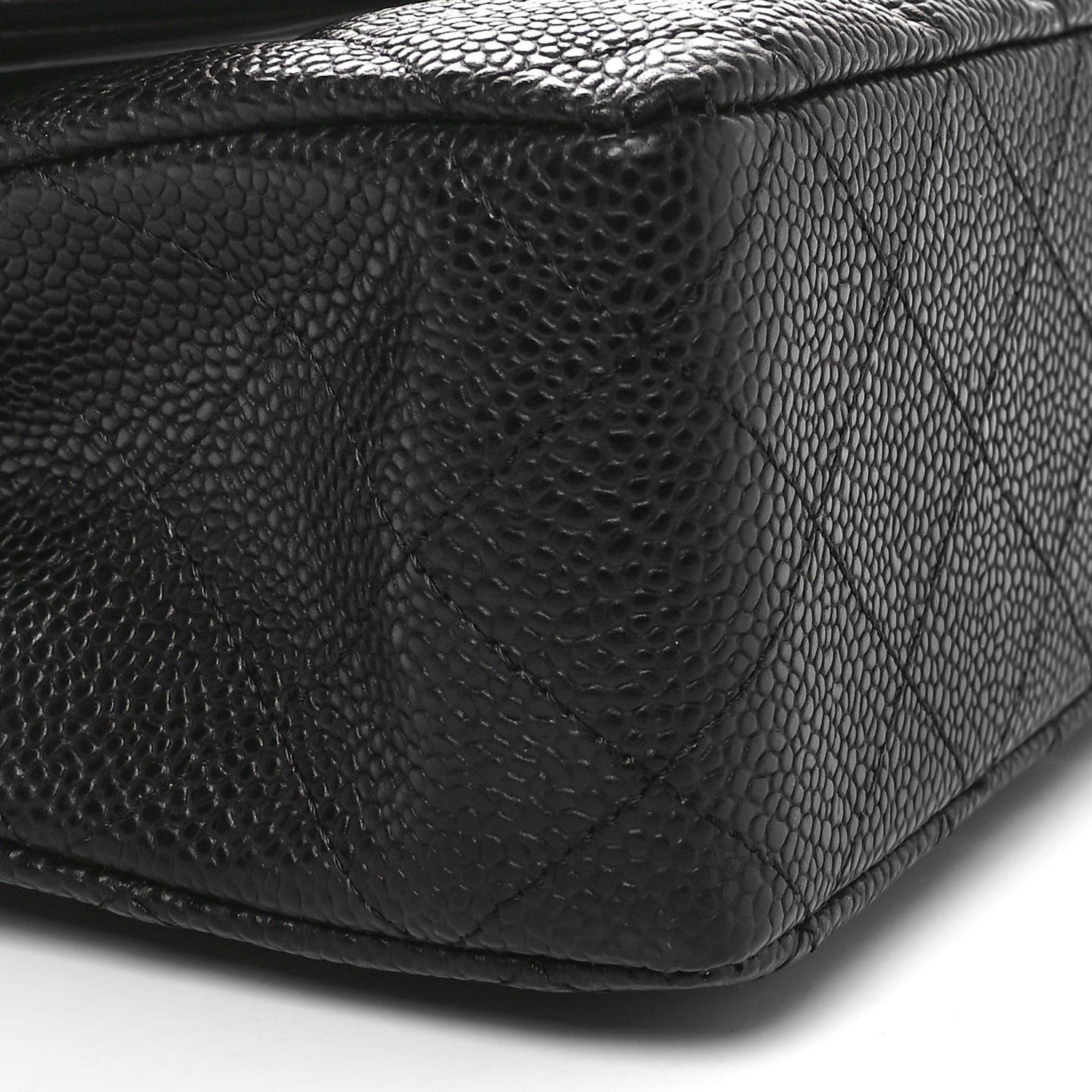 Chanel Caviar Quilted Medium Double Flap Black 9 of 10