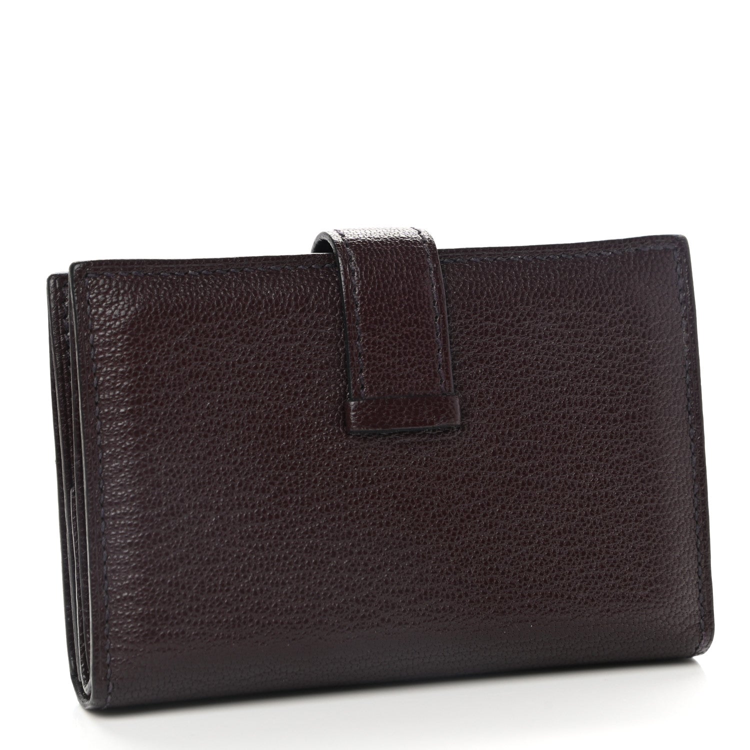 Hermes Chevre Mysore Mini Bearn Wallet Rouge H 3 of 8