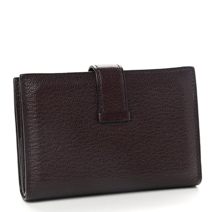 Hermes Chevre Mysore Mini Bearn Wallet Rouge H 3 of 8