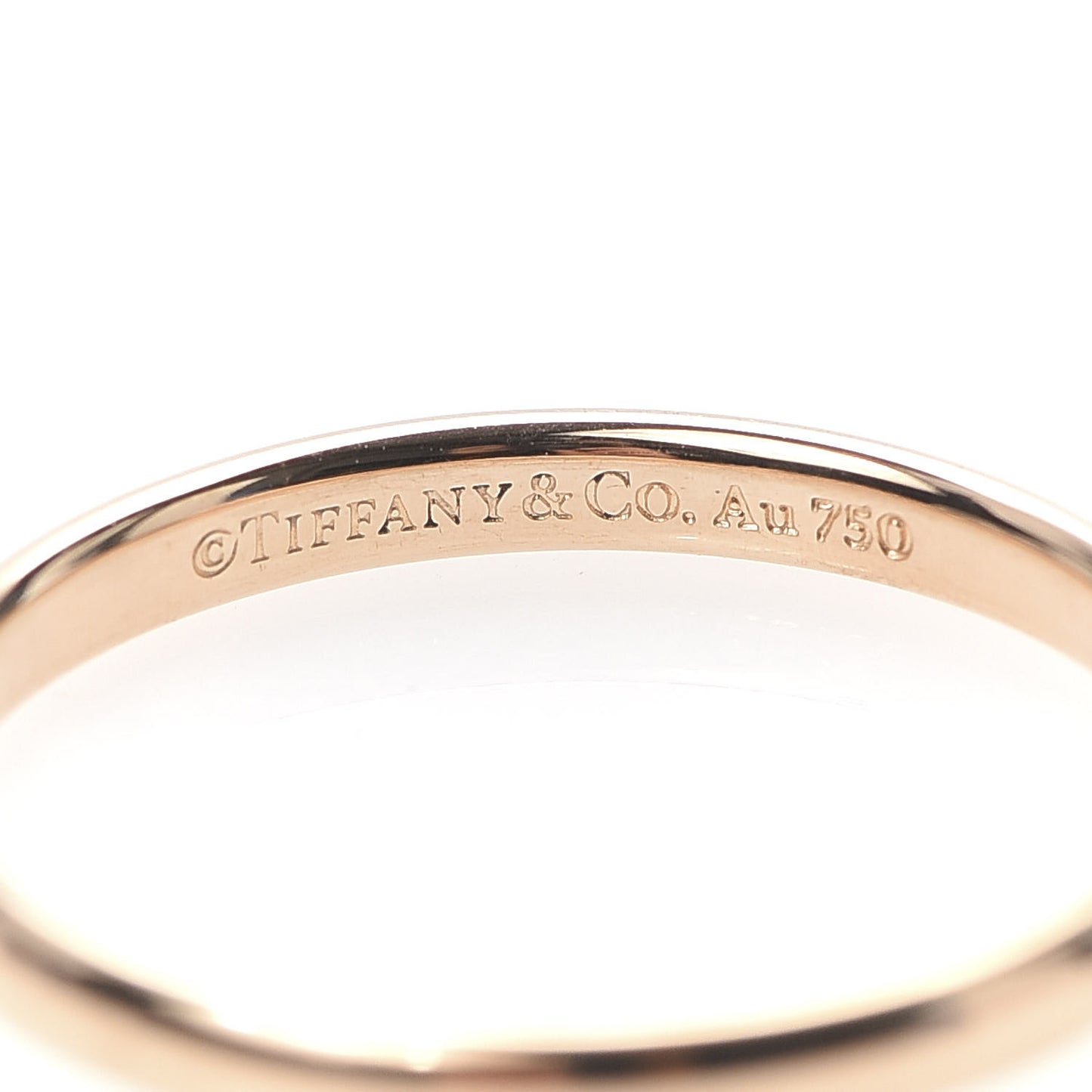 18K Rose Gold Classic Wedding Band Ring 51 5.75