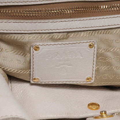 Prada Cervo Lux Chain Tote Talco 9 of 11