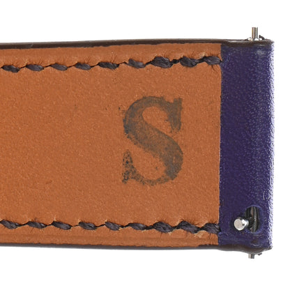Hermes Swift Heure H Hour Watch PM Double Tour Strap Iris 5 of 8