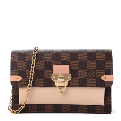 Louis Vuitton Damier Ebene Vavin Chain Wallet Creme 1 of 11
