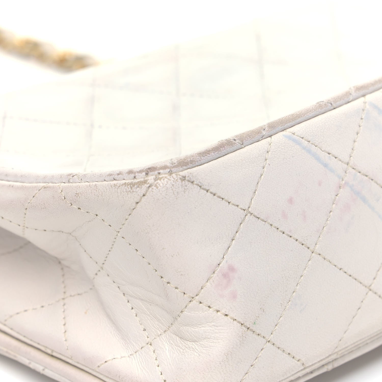 Chanel Lambskin Quilted Small Single Flap White 4 of 10