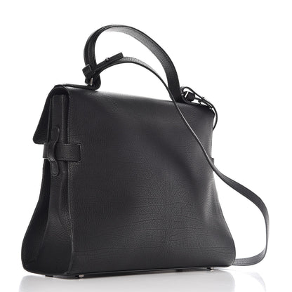 Delvaux Grained Calfskin GM Tempete Satchel Black 4 of 9
