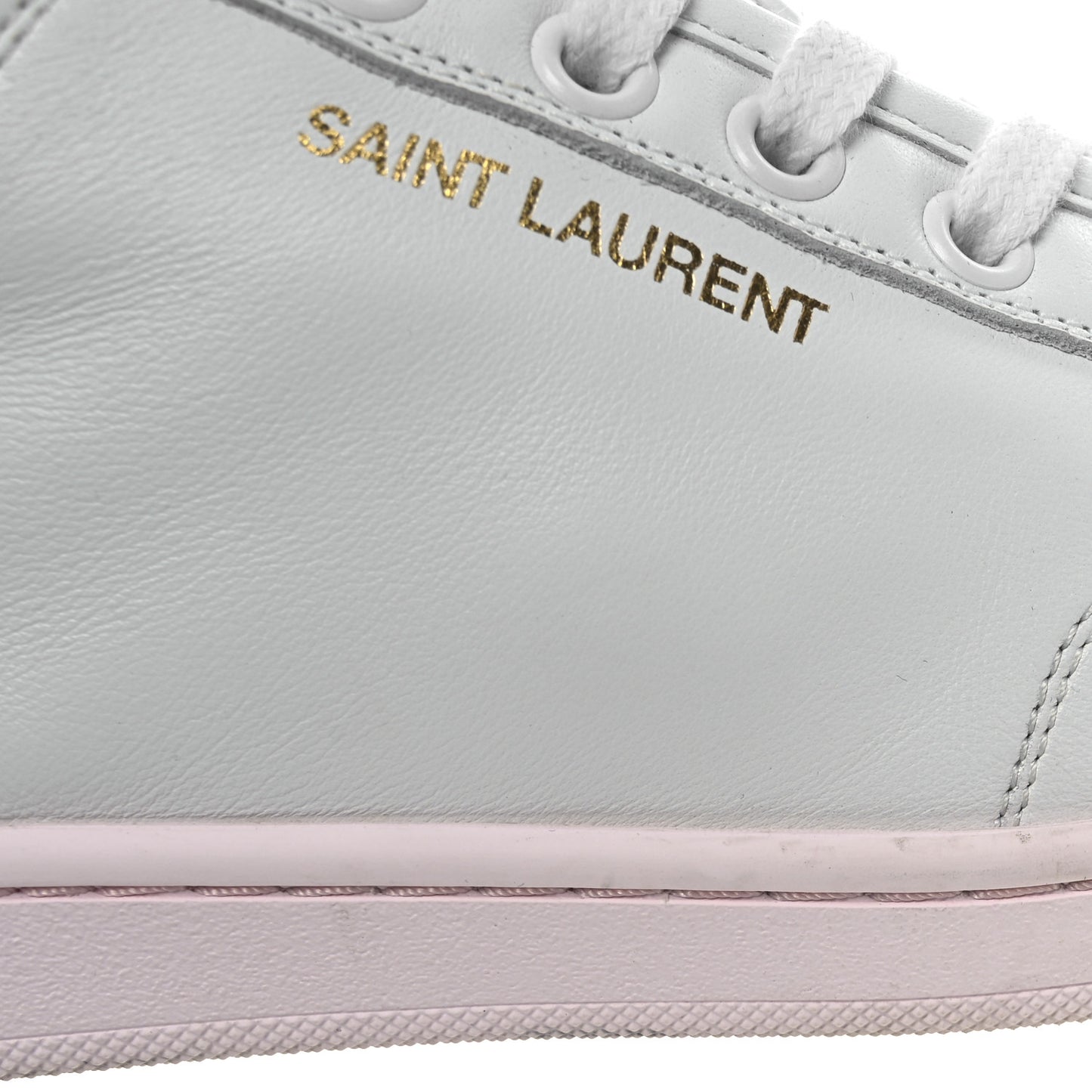 Calfskin Womens Court Classic SL/39 Mid Top Sneakers Blanc Bebe 39.5 Blanc Bebe Rose
