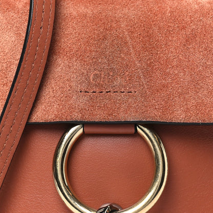 Chloe Suede Calfskin Mini Faye Bracelet Bag Tan 8 of 10