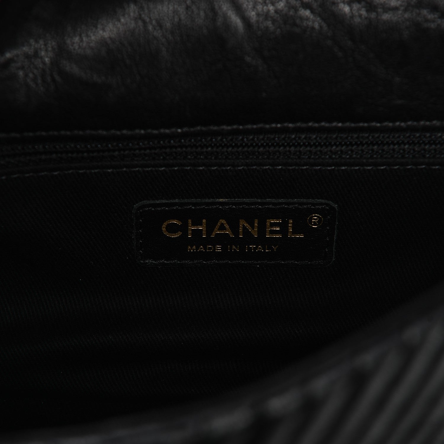 Chanel Calfskin Surpique Chevron Small Flap Black 6 of 10