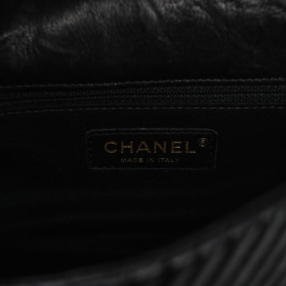 Chanel Calfskin Surpique Chevron Small Flap Black 6 of 10