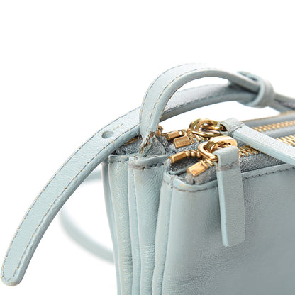 Celine Lambskin Small Trio Crossbody Bag Glacier 12 of 14