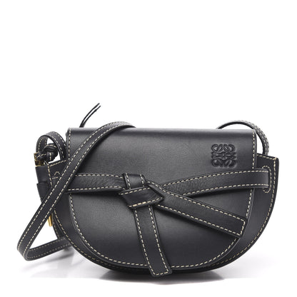 Loewe Grained Calfskin Mini Gate Crossbody Bag Navy 1 of 10