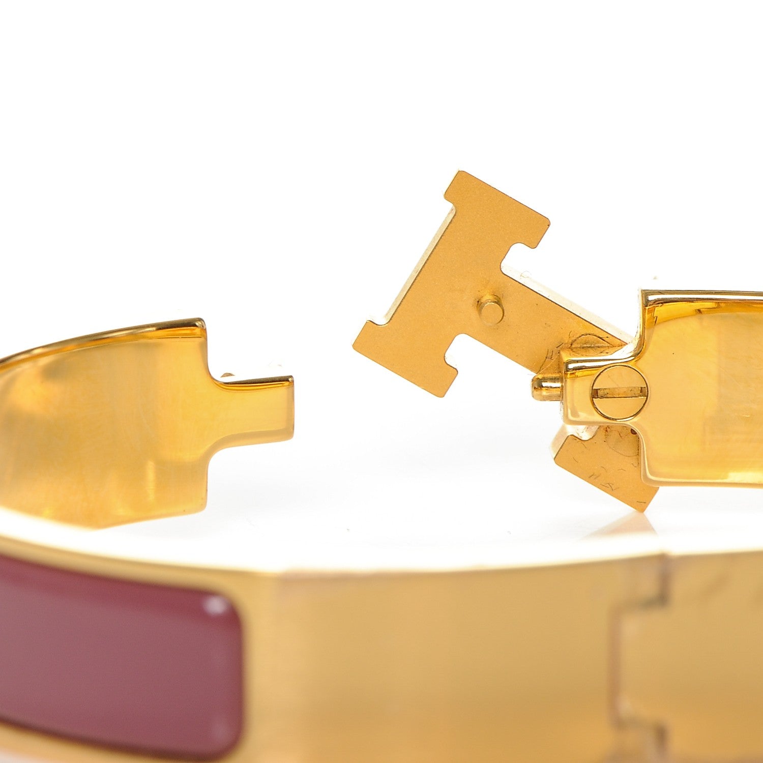 Hermes Enamel Narrow Clic Clac H Bracelet PM Muscat 4 of 5