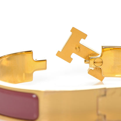 Hermes Enamel Narrow Clic Clac H Bracelet PM Muscat 4 of 5