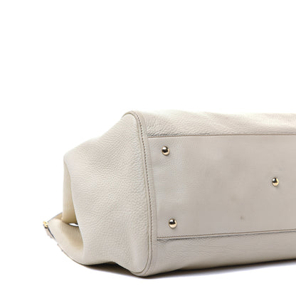 Gucci Pebbled Calfskin Large Soho Shoulder Bag Off White 8 of 9