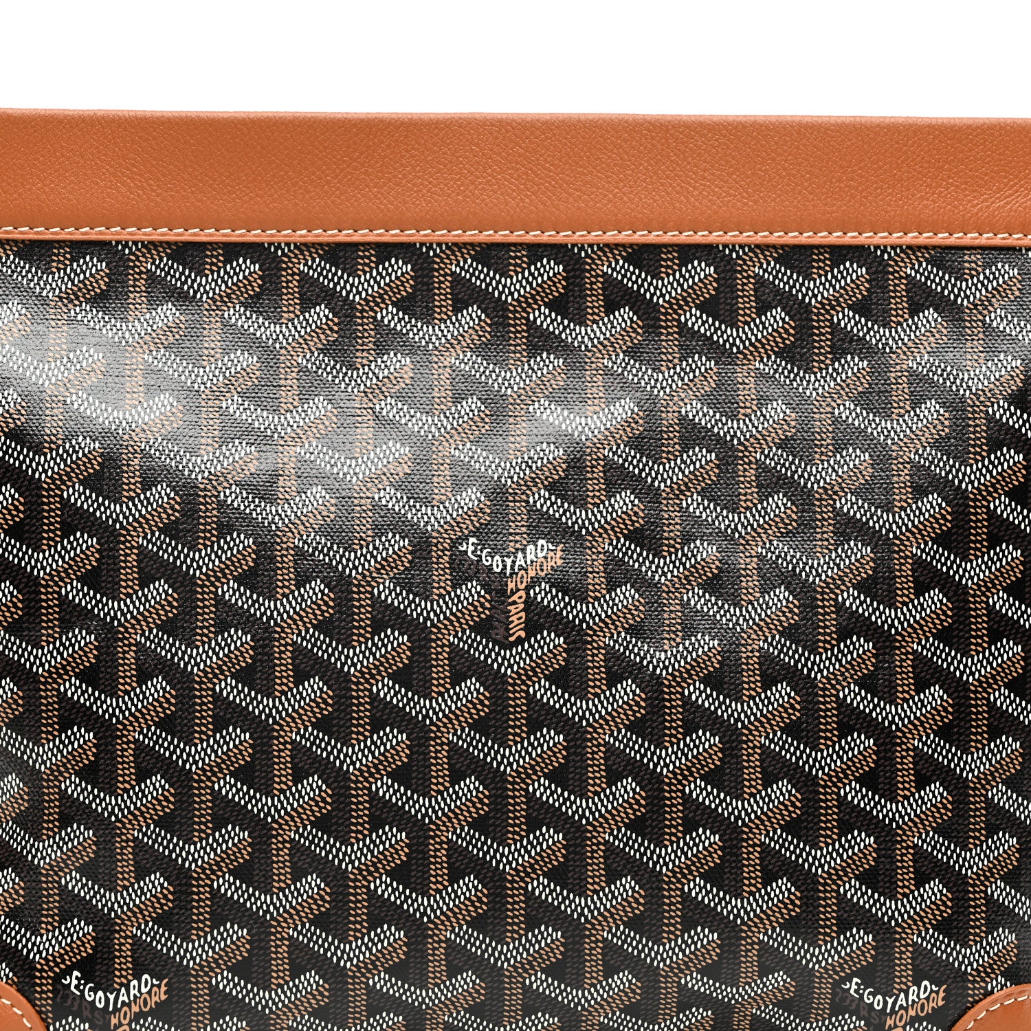 Goyard Goyardine Conti Pouch Black Gold 7 of 9