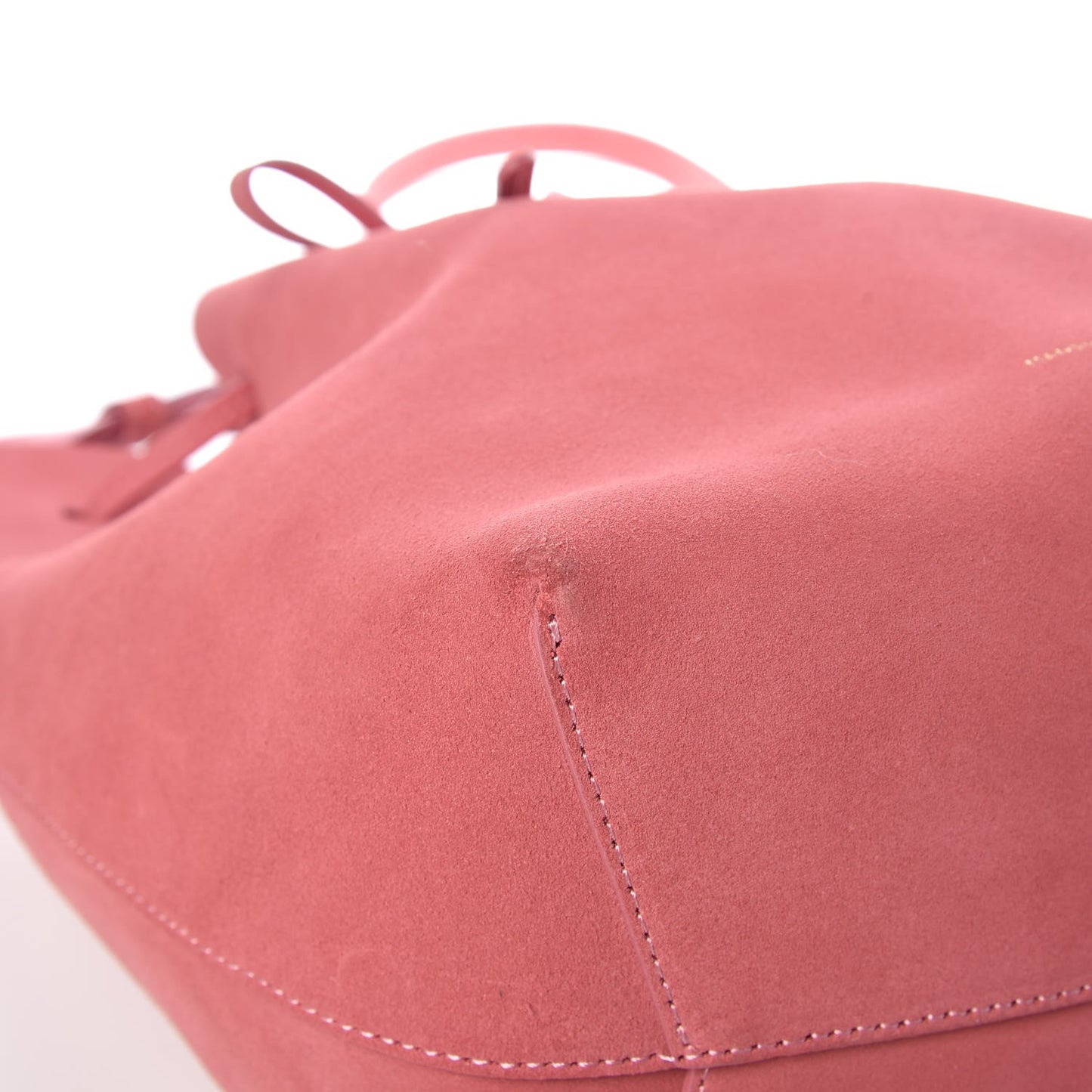 Suede Bucket Bag Blush