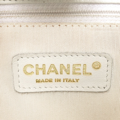 Chanel Caviar Quilted Petit Shopping Tote PST White 6 of 10