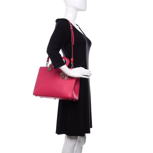 Calfskin Medium Diorissimo Bag Fuchsia