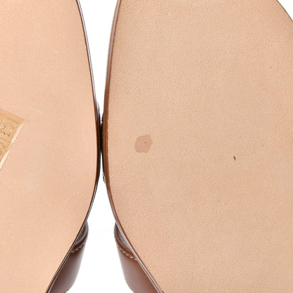 Hermes Box Calfskin Oran Sandals 36 Gold 7 of 10