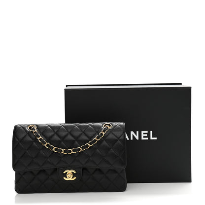 Chanel Caviar Quilted Medium Double Flap Black 2 of 10
