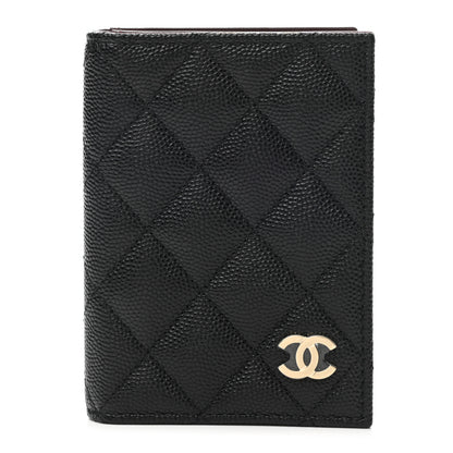 Chanel Caviar Quilted Card Holder Wallet Black 1 of 9