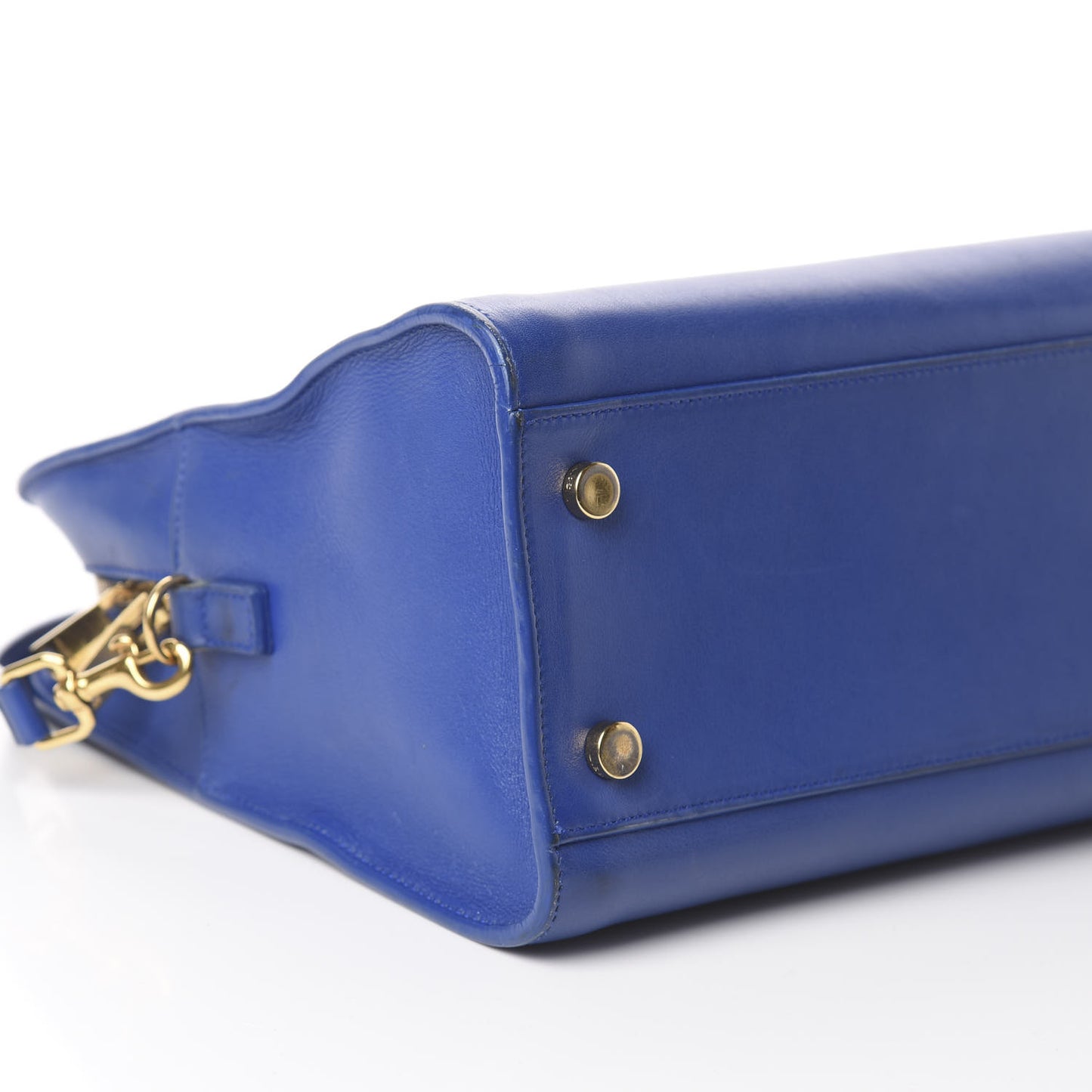 Smooth Calfskin Small Monogram Cabas Blue Majorelle