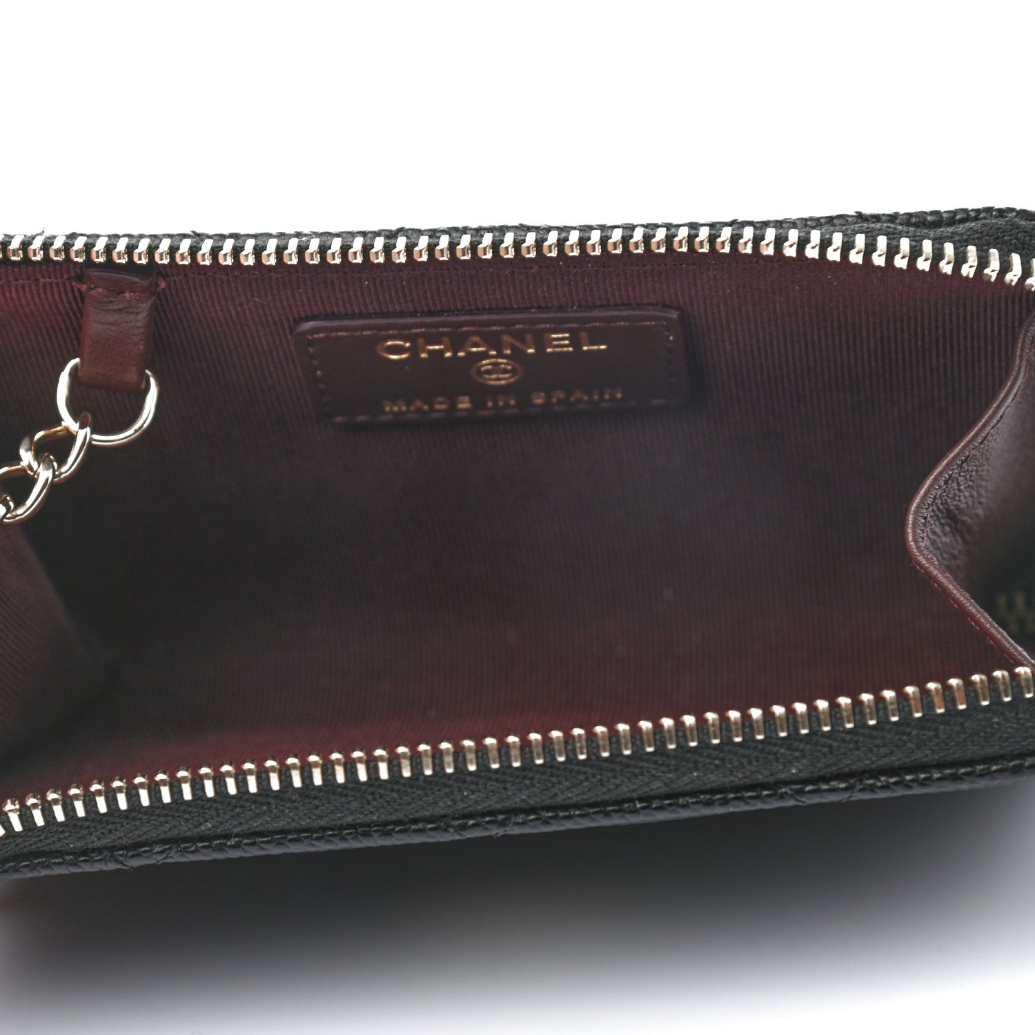 Chanel Caviar Quilted Key Holder Case Black 5 of 7