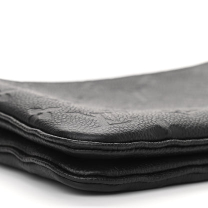 Louis Vuitton Empreinte Double Zip Pochette Black 9 of 12