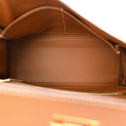Hermes Togo Kelly Retourne 28 Gold 5 of 12
