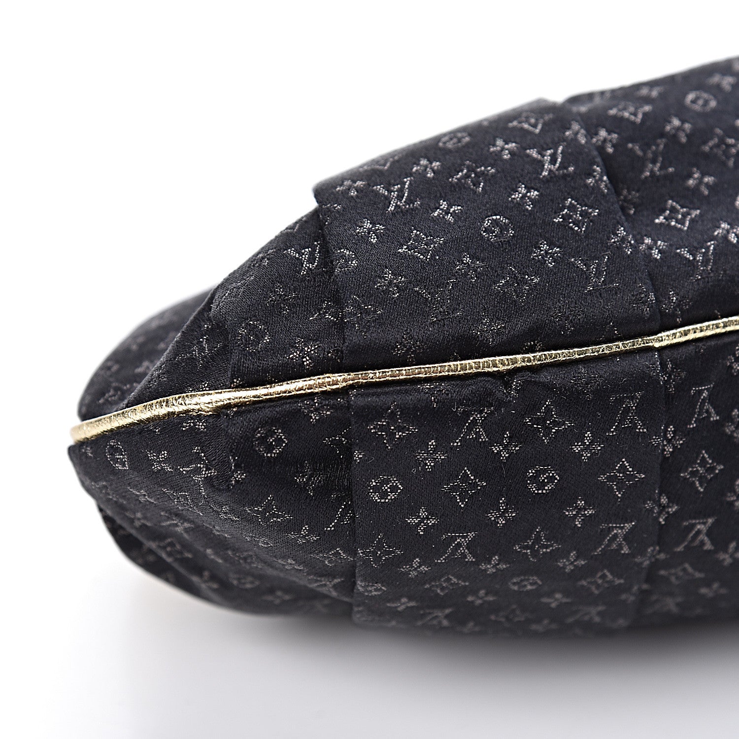 Louis Vuitton Satin Monogram Aumoniere Clutch Black 8 of 9