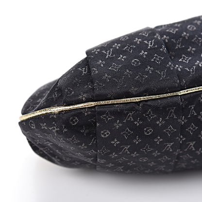 Louis Vuitton Satin Monogram Aumoniere Clutch Black 8 of 9