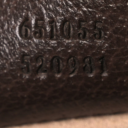 Gucci GG Supreme Monogram Textured Dollar Calfskin Web Small Ophidia Padlock Top Handle Bag Beige Ebony New Acero 7 of 11