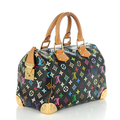 Louis Vuitton Monogram Multicolor Speedy 30 Black 3 of 7