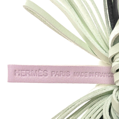 Hermes Lambskin Tri-Color Carmen Tassel Key Holder 3 of 4