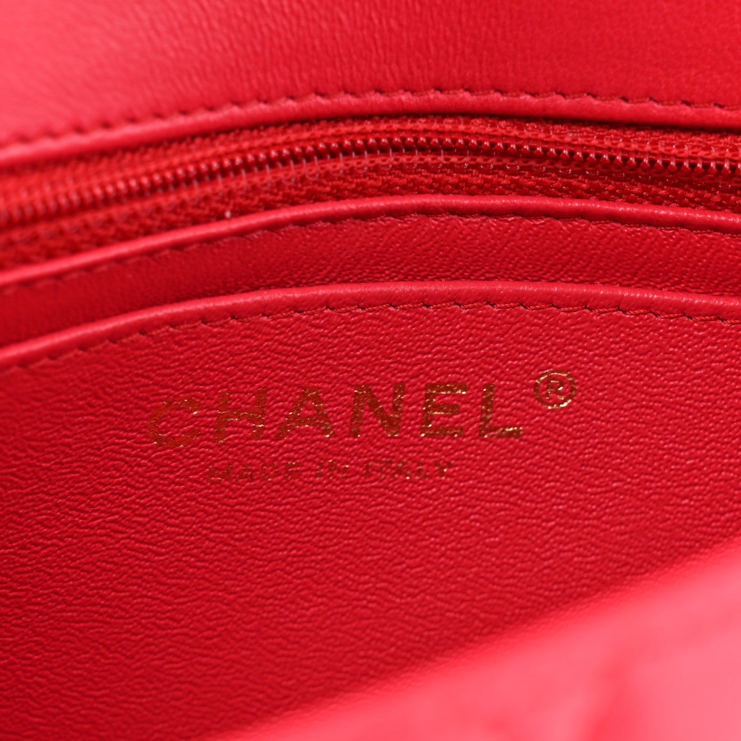 Chanel Lambskin Quilted Mini Square Flap Dark Pink 6 of 14