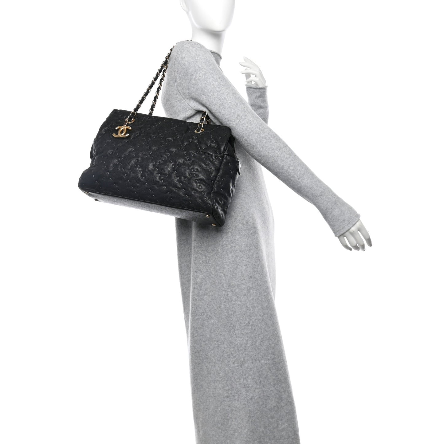 Caviar Wild Stitch Tote Black