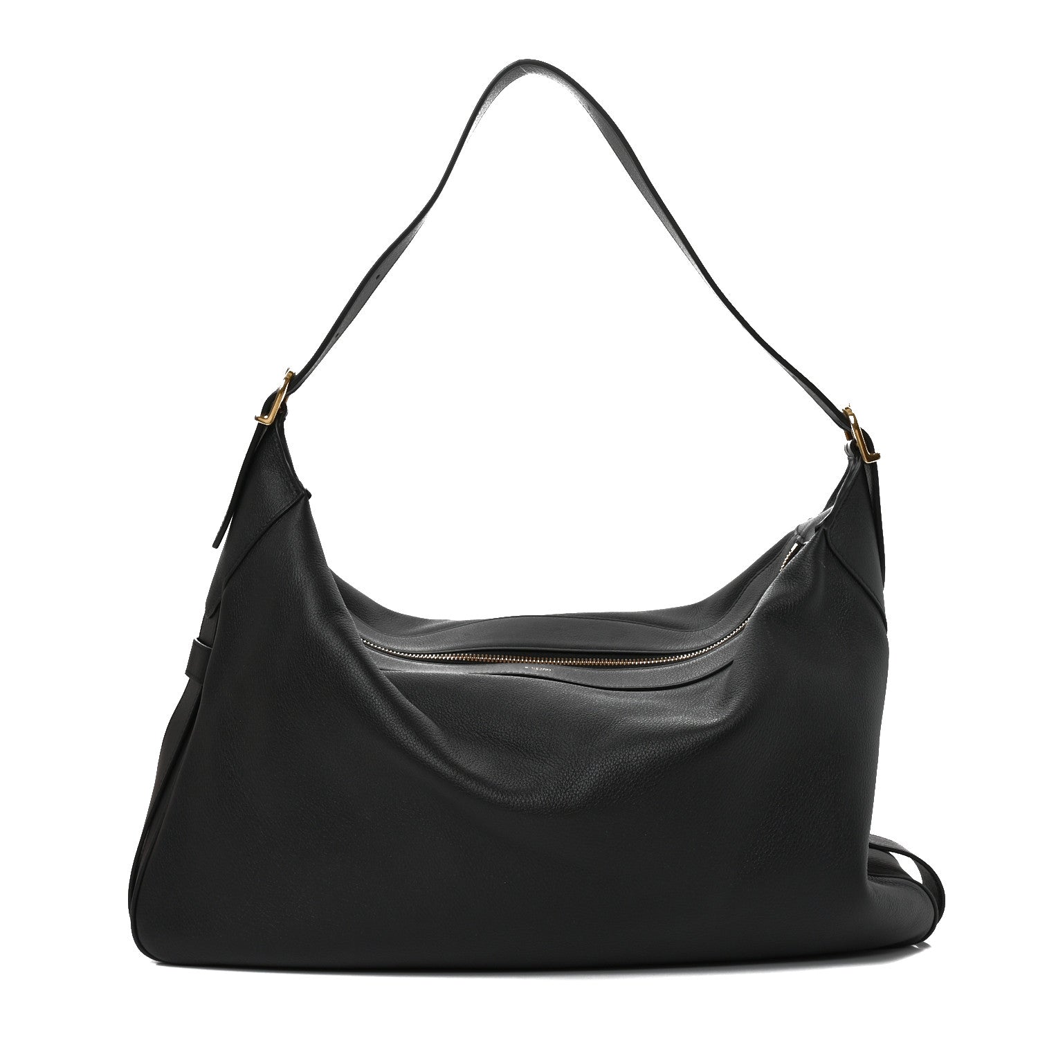 Celine Supple Calfskin Large Romy Shoulder Bag Black Black 1 of 9