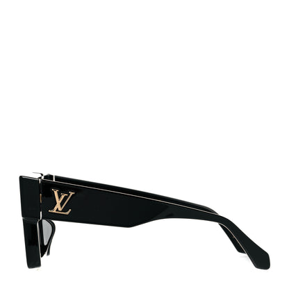 Louis Vuitton Acetate Swarovski Crystal Cyclone Sunglasses Z1578W Black 2 of 7