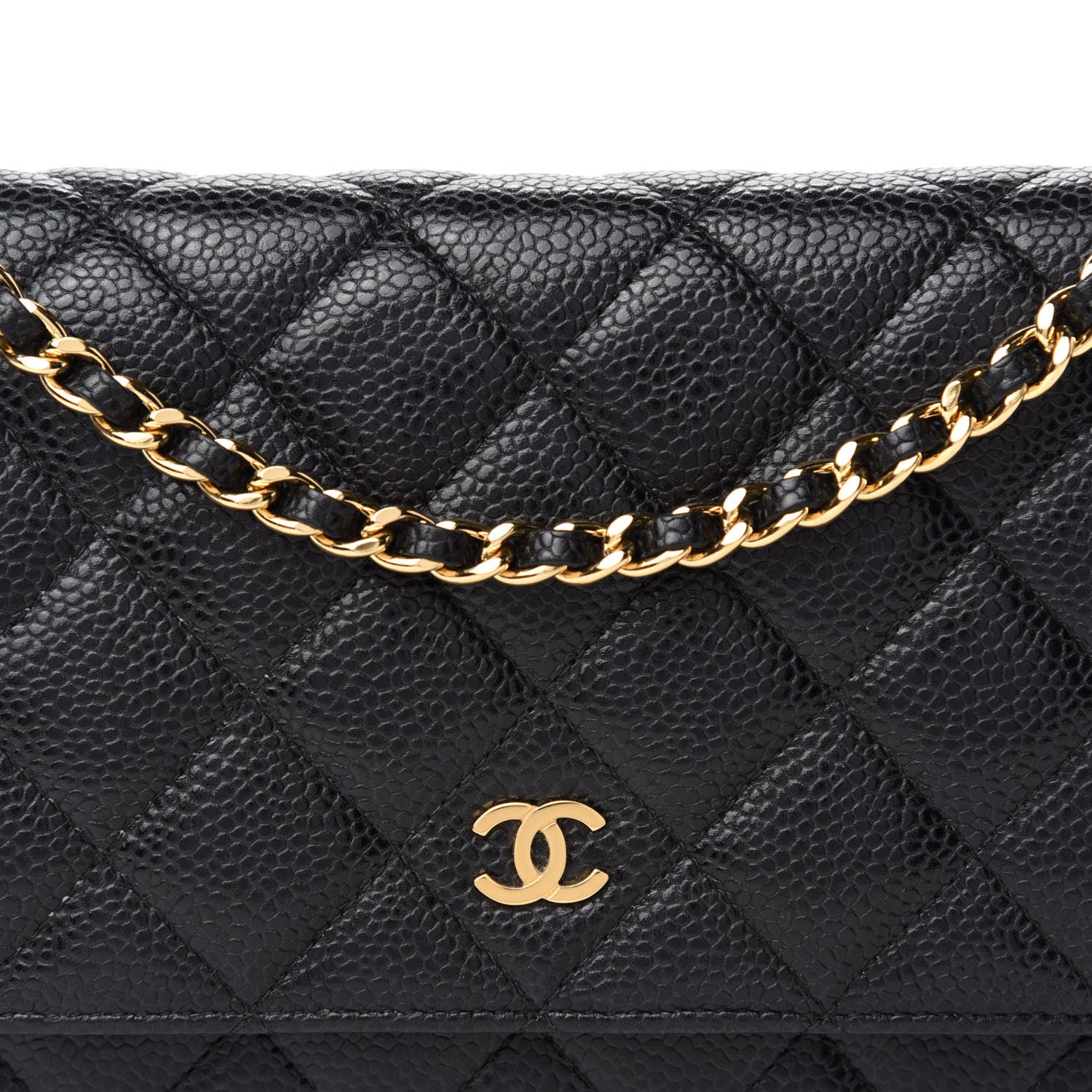Chanel Caviar Quilted Wallet On Chain WOC Black 11 of 11