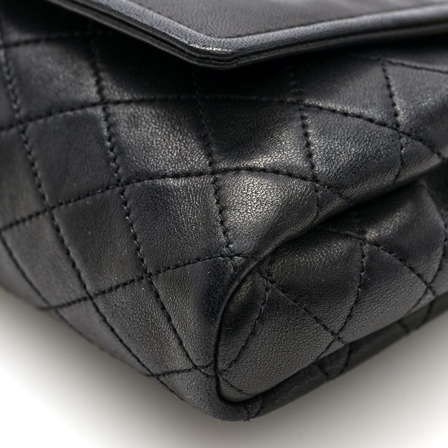Lambskin Quilted Monogram Mini Nolita Black