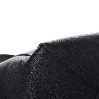 Celine Soft Grained Calfskin Small Belt Cabas Phantom Black 10 of 11