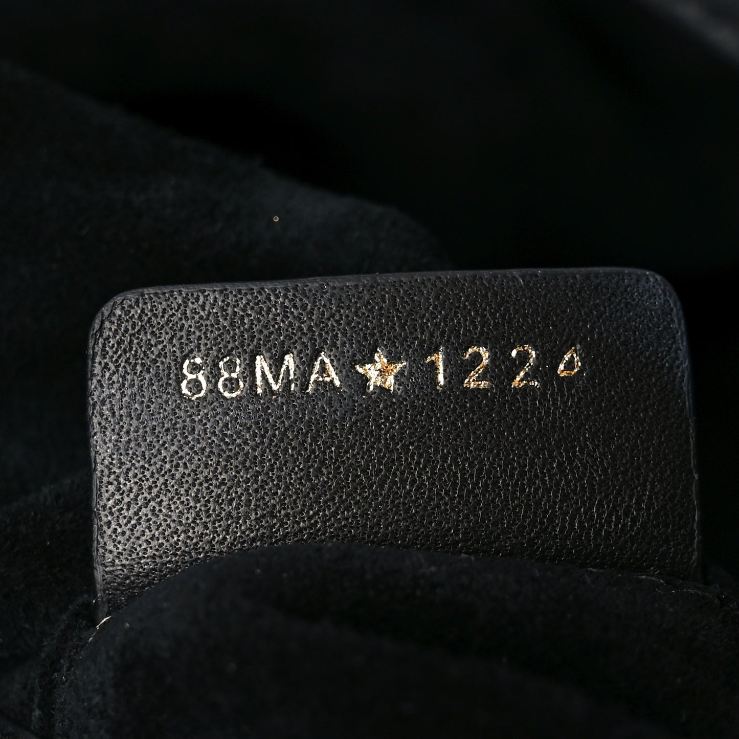 Calfskin Macrocannage Small Toujours Black