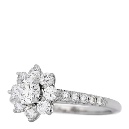Harry Winston Platinum Diamond Petite Sunflower Ring 49 4.75 3 of 7