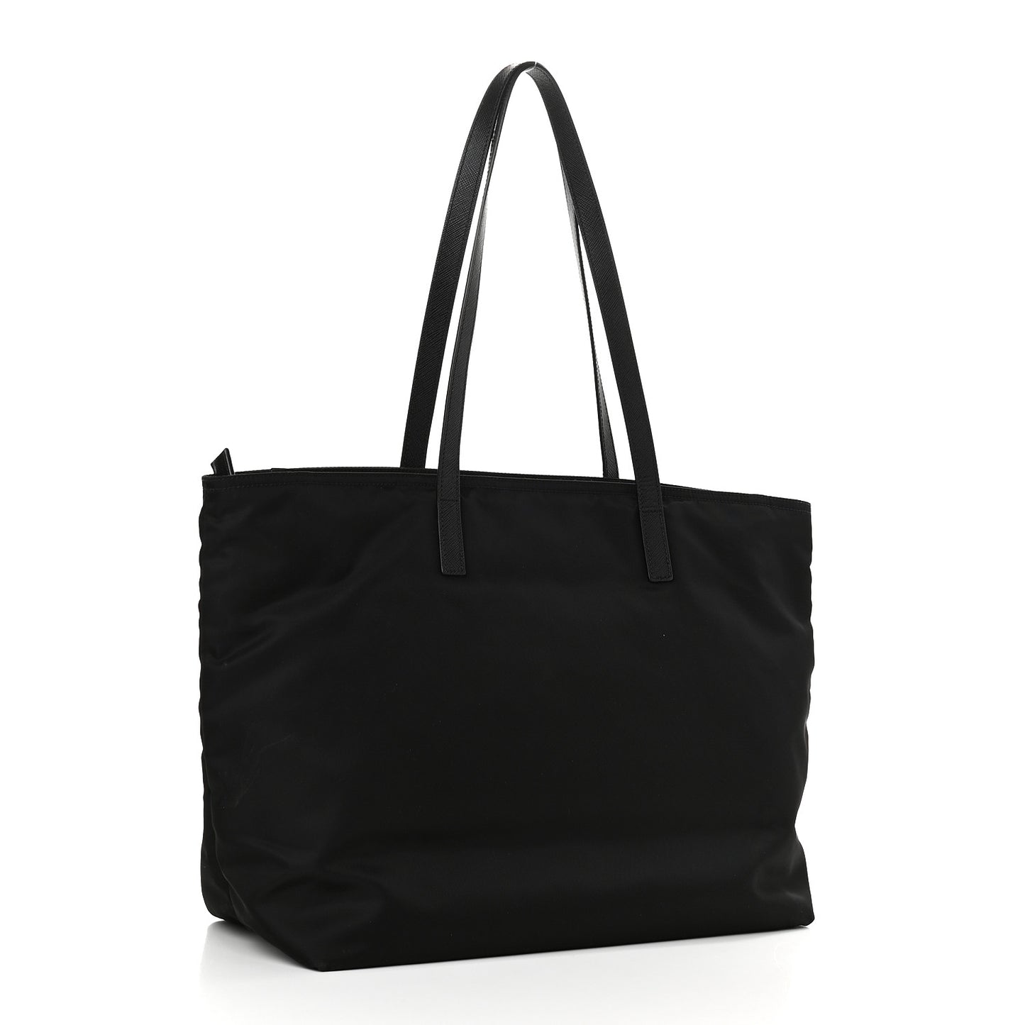 Tessuto Nylon Saffiano Tote Black