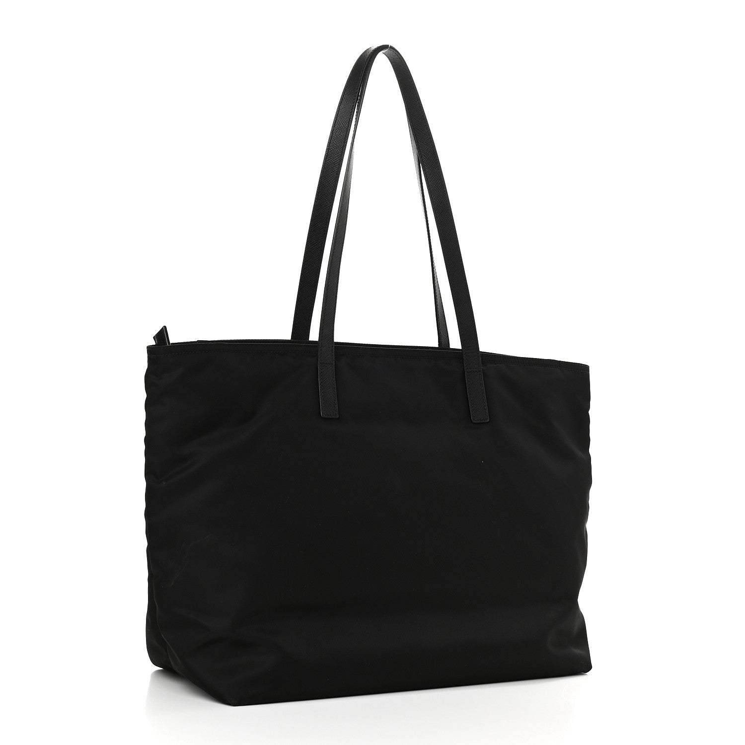 Prada Tessuto Nylon Saffiano Tote Black 2 of 7