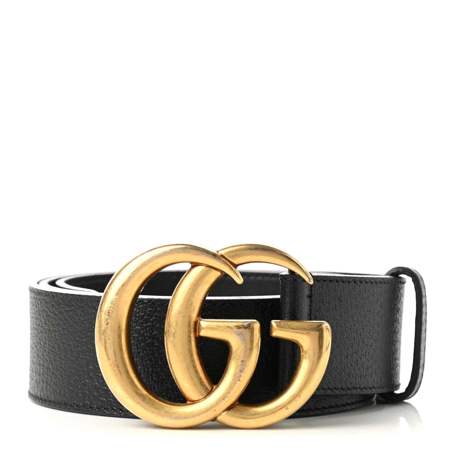 Gucci Textured Calfskin Double G 40mm Belt 90 36 Black 1 of 4